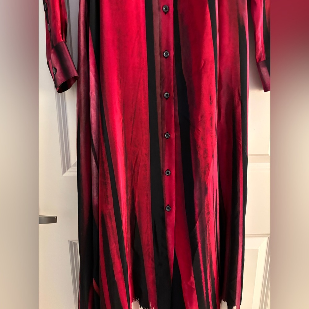 Altuzarra Judina Striped Silk Midi Shirt Dress - Picture 9 of 14